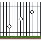 Металлические заборы из евроштакетника, H= 2000