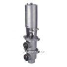 Клапан седельный DN 50 AISI 316L с пневмоприводом н/з 4730PC