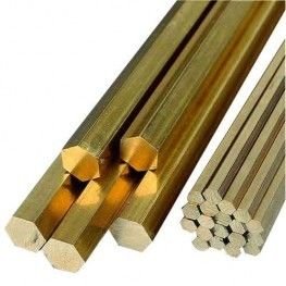 Шестигранник латунный Лс59-1