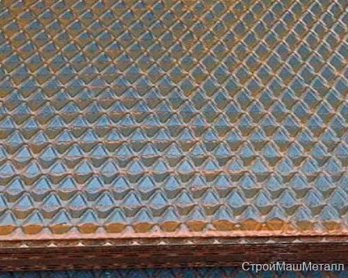 Лист рифлёный ромб 12х1500х6000 мм ст 3 ГОСТ 8568
