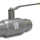 Кран стальной шаровой LD КШ.Ц.С.040.040.Н/П.02 для жидкости сварка/резьба+пробка спускной, с рукояткой