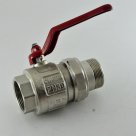 Кран латунный шаровой Itap Ideal 115 1150112 ВР-ВР полнопроходной, с рукояткой, со спускным клапаном