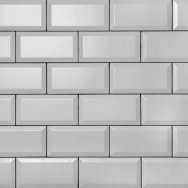 Плитка керамическая для стен, 140х340 мм, Цвет: белый