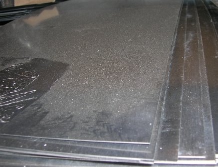 Гафниевый лист,серебристый металл ,Толщина= 0.5 мм, Марка: ГФИ-1